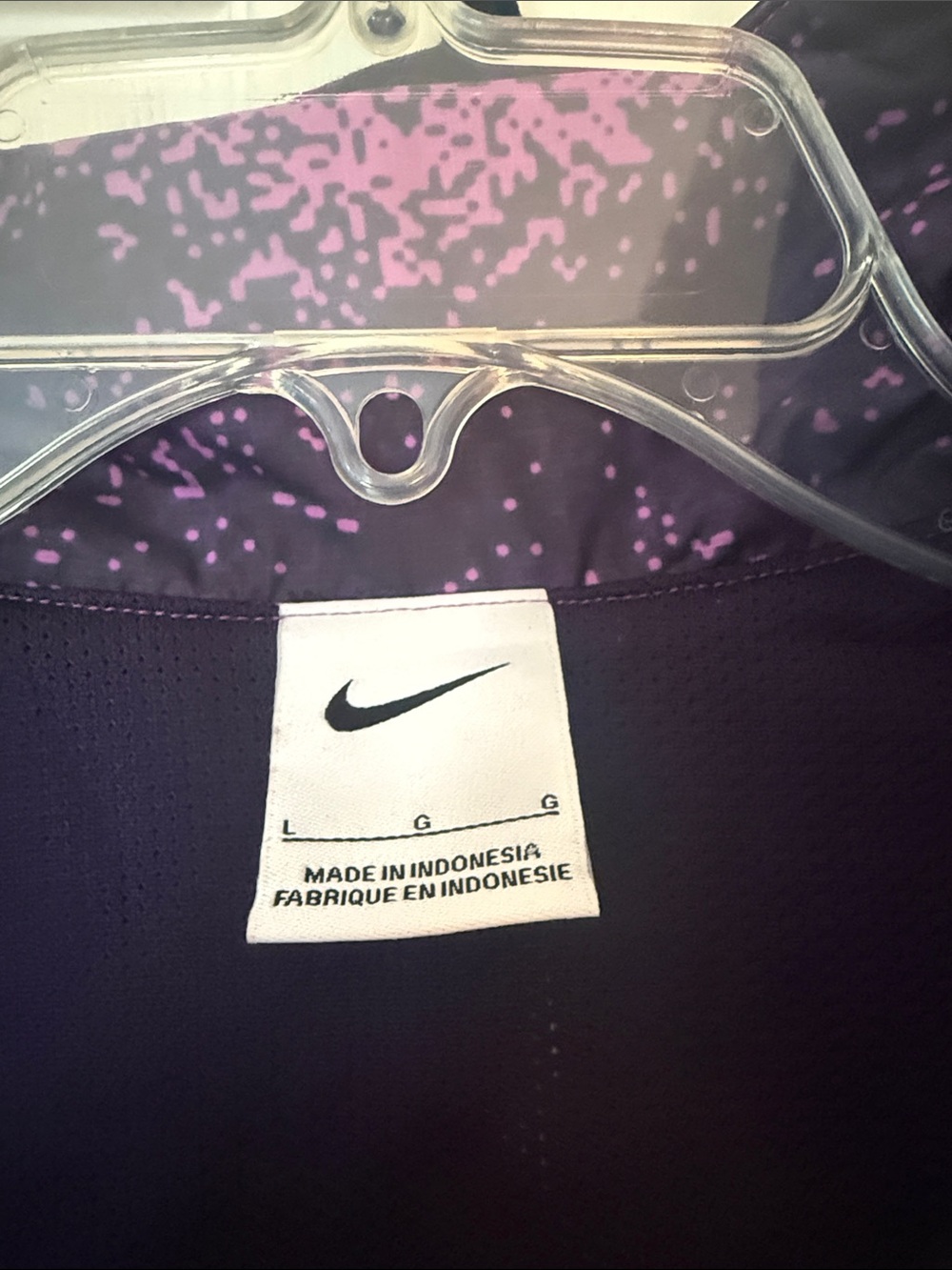 Nike Houston Dash Purple and Black Hooded Rain Jacket - Picture 3 of 5